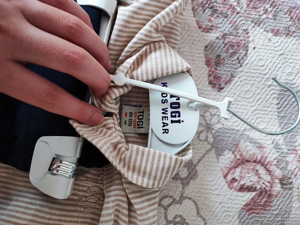 Düğmeli Kısa Mavi Kadın Kumaş Pantolon - Görsel 2