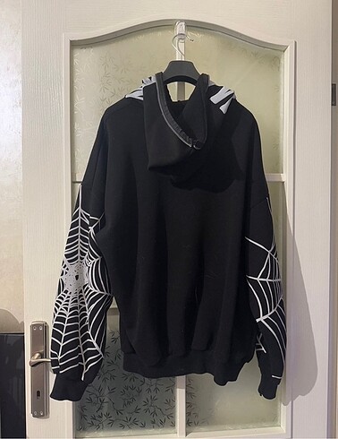 s Beden Örümcek ağı desenli kapişonlu sweat