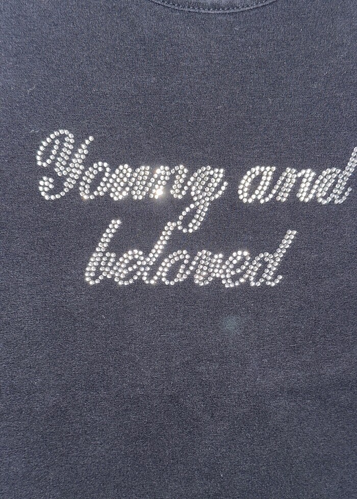 Stradivarius Taşlı Crop - Görsel 2