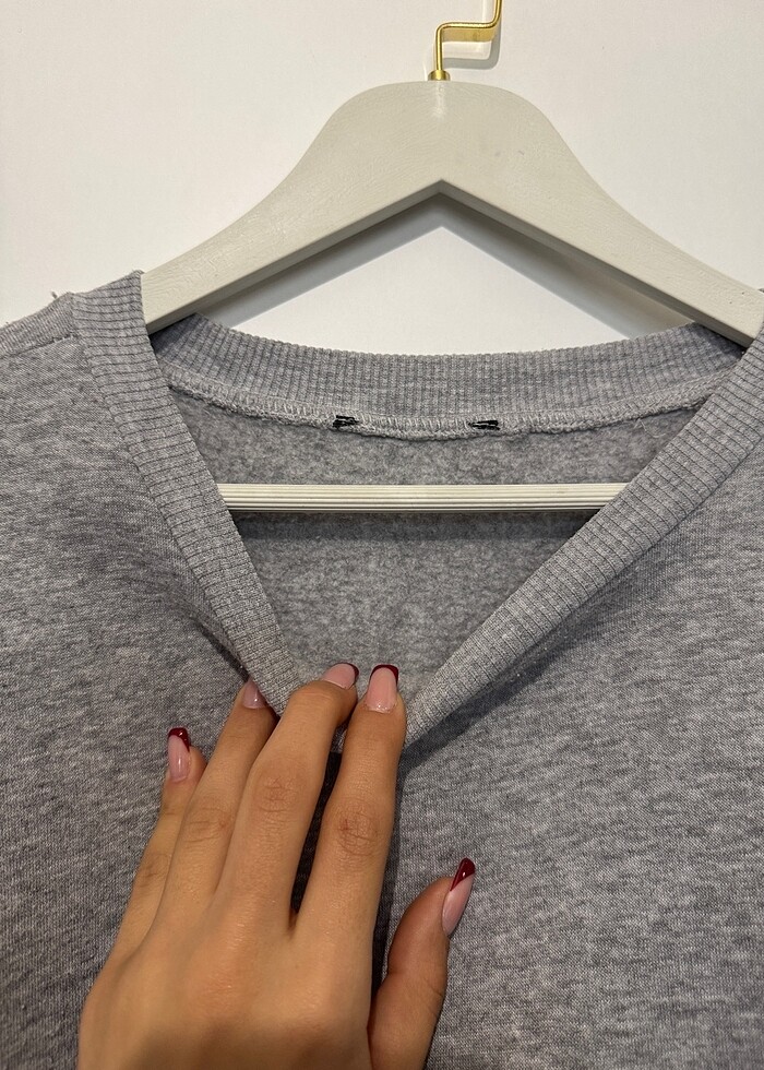 Gri sweat - Görsel 2