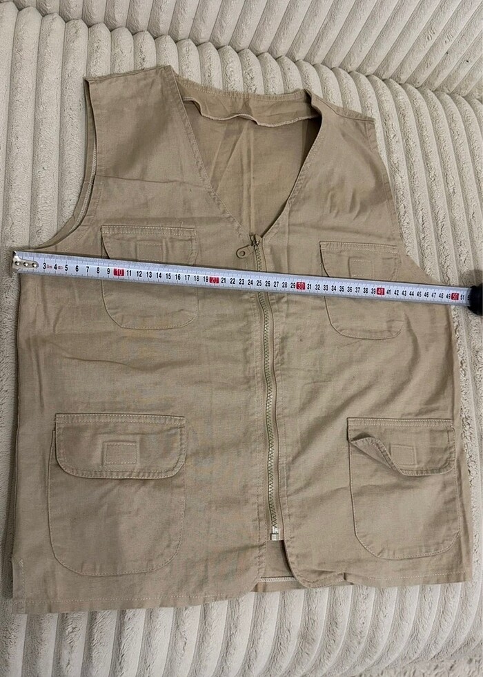 Keten mevsimlik yelek - Görsel 2