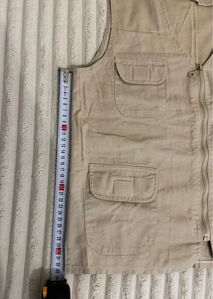 Keten mevsimlik yelek - Görsel 3