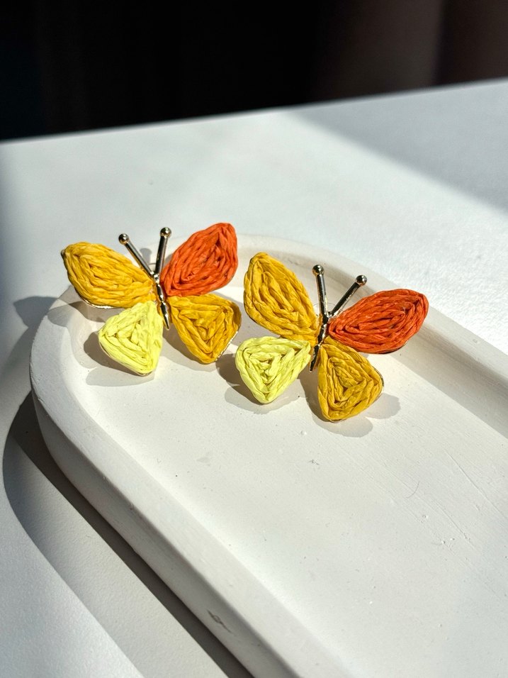 Şık kelebek küpe - Görsel 2