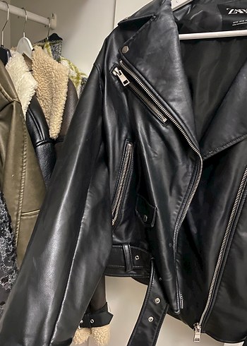 xs Beden Zara Deri Ceket oversize