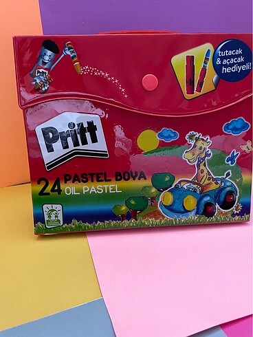 PRİTT 24 farklı renk pastel boya
