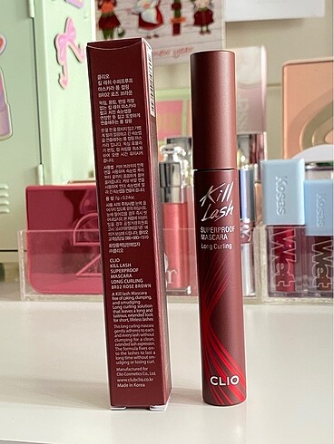 Beden Clio Kill Lash Kahverengi Mürdüm Long Curling Maskara