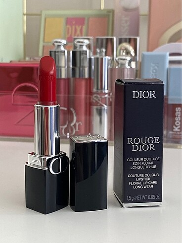 Dior Rouge Dior Kırmızı Saten 999 mini Ruj