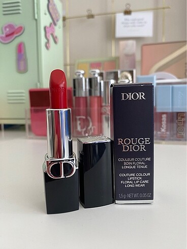 Dior Dior Rouge Dior Kırmızı Saten 999 mini Ruj