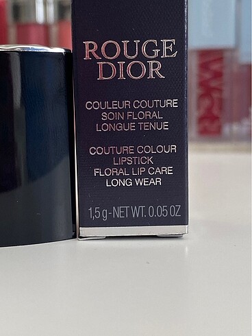  Beden kırmızı Renk Dior Rouge Dior Kırmızı Saten 999 mini Ruj