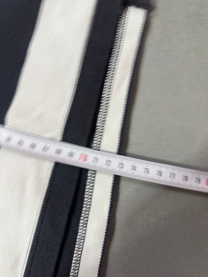 Nike Siyah-Beyaz Çizgili Polo Tişört — görsel 6/8