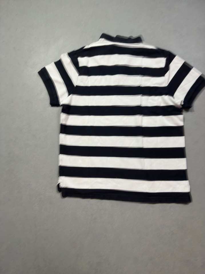 Nike Siyah-Beyaz Çizgili Polo Tişört — görsel 8/8