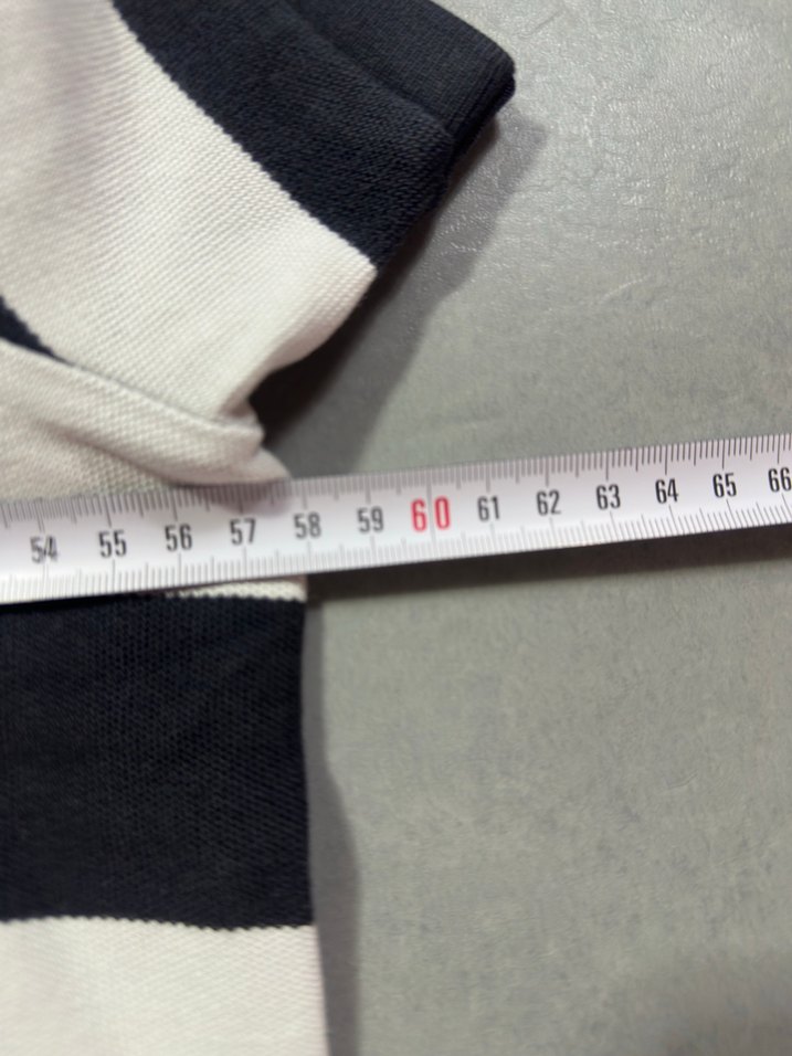 Nike Siyah-Beyaz Çizgili Polo Tişört — görsel 7/8