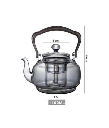 BAMBU SAPLI CAM DEMLİK - Görsel 2