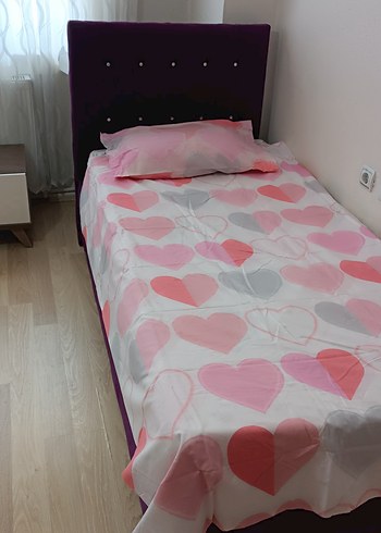 Pembe Kalpli Nevresim seti