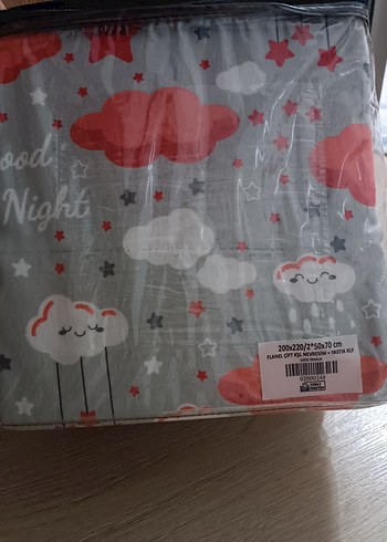 Taç flanel nevresim seti