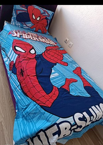 Beden Marvel Örümcek Adam Baskılı Nevresim seti