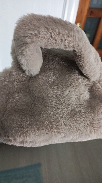  Beden camel Renk Peluş çanta