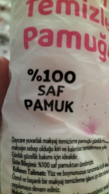  Beden Renk Makyaj temizleme mendili 