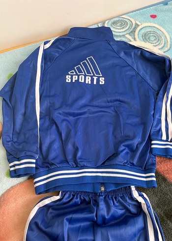 Erkek Çocuk Mavi Fermuarlı Eşofman Takımı - Görsel 6