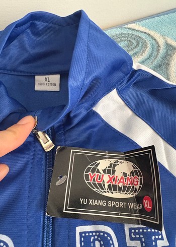 Erkek Çocuk Mavi Fermuarlı Eşofman Takımı - Görsel 4