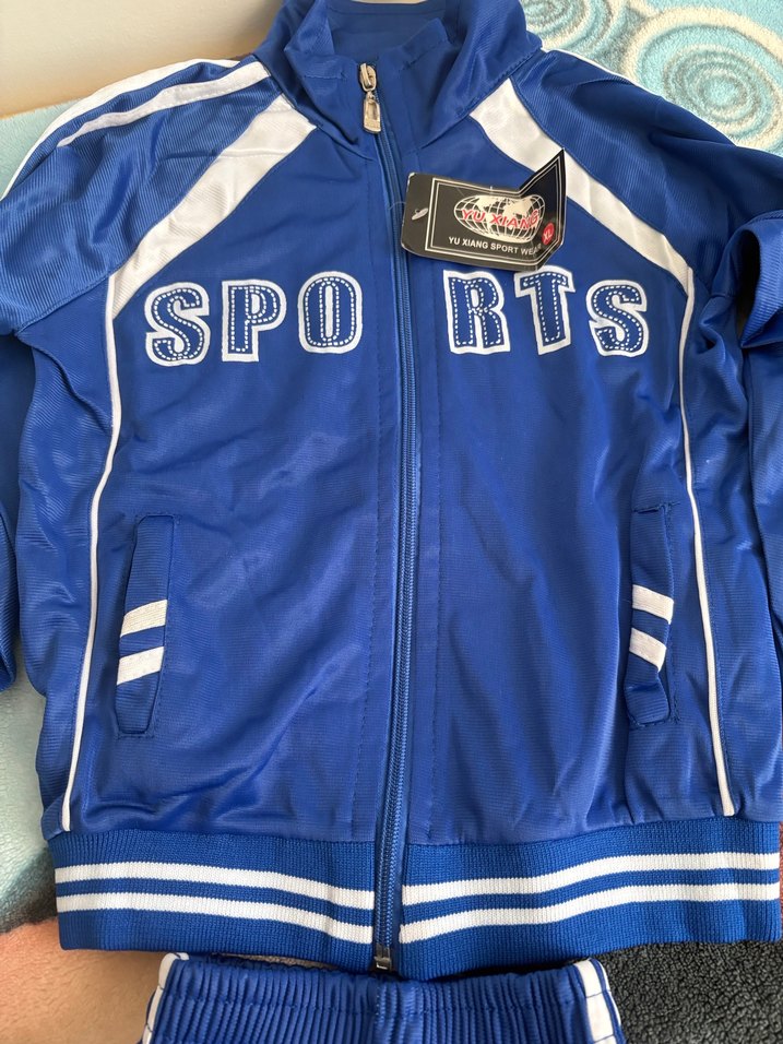 Erkek Çocuk Mavi Fermuarlı Eşofman Takımı - Görsel 5