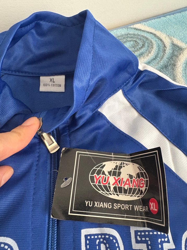 Erkek Çocuk Mavi Fermuarlı Eşofman Takımı - Görsel 4