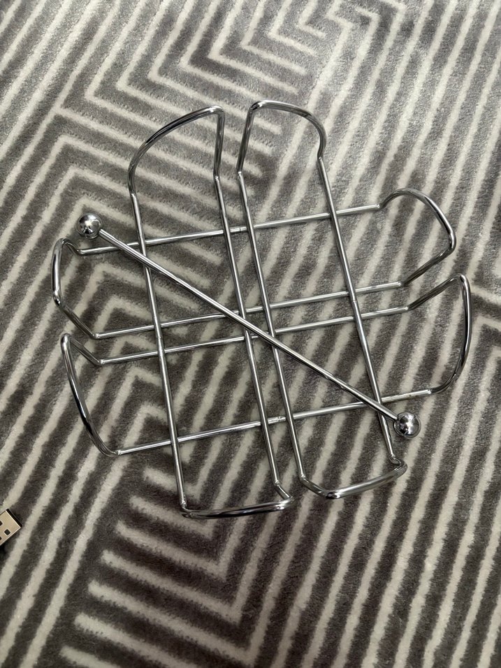 Biradlı Metal Kare Peçetelik 19x19x6.5 cm - Görsel 2