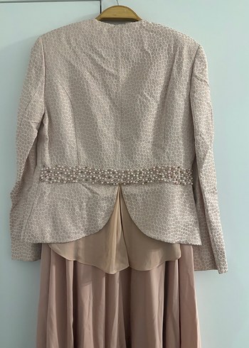 Alvina Pembe Jakarlı Uzun Takım - Görsel 5