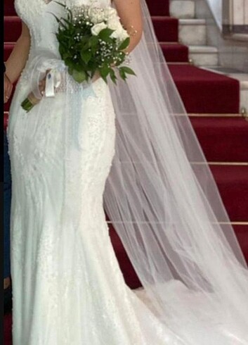 Özel tasarım gelinlik balık model - Görsel 3