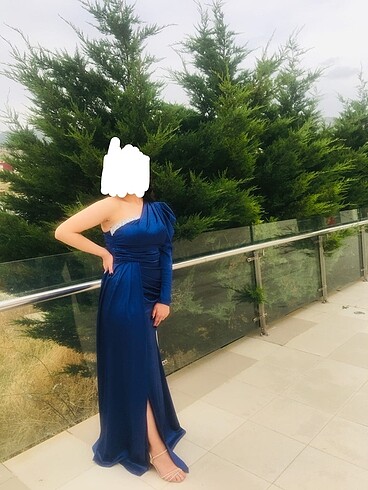 LACİVERT ELBİSE - Görsel 2