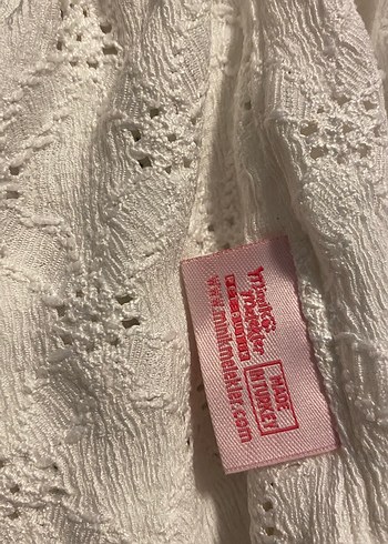 Beyaz Nakışlı Dantel küpür köpek elbisesi - Görsel 2