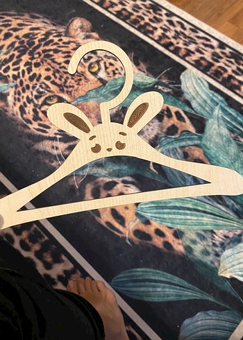 Tavşan figürlü bej askı seti 12 adet - Görsel 2