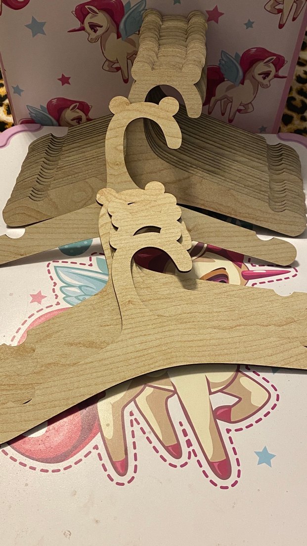 Bej Ahşap Askı Seti 27 adet - Görsel 3