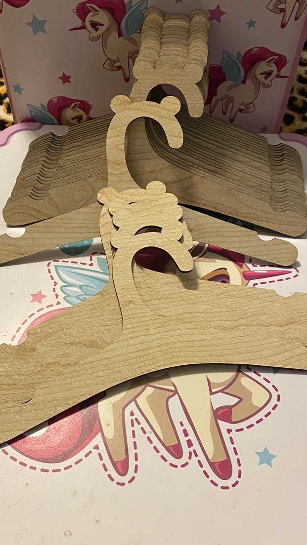 Bej Ahşap Askı Seti 27 adet - Görsel 2