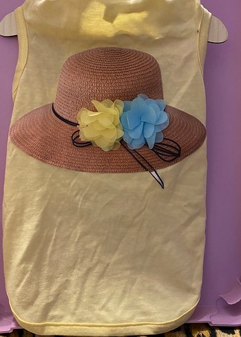 Dişi köpek kıyafeti Dantel Detaylı Bohem Pembe Triko Atlet - Görsel 7