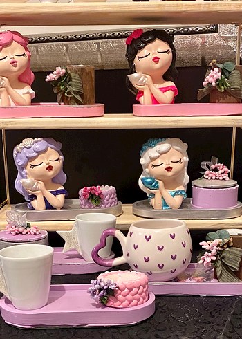 Pastel Renkli Dekoratif Figürin Seti - Görsel 4