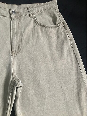 42 Beden ZARA KUM RENGİ KARGO BAGGY PANTOLON