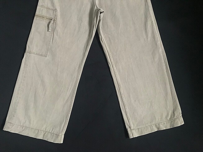 42 Beden camel Renk ZARA KUM RENGİ KARGO BAGGY PANTOLON