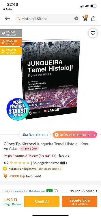 Histoloji kitabı