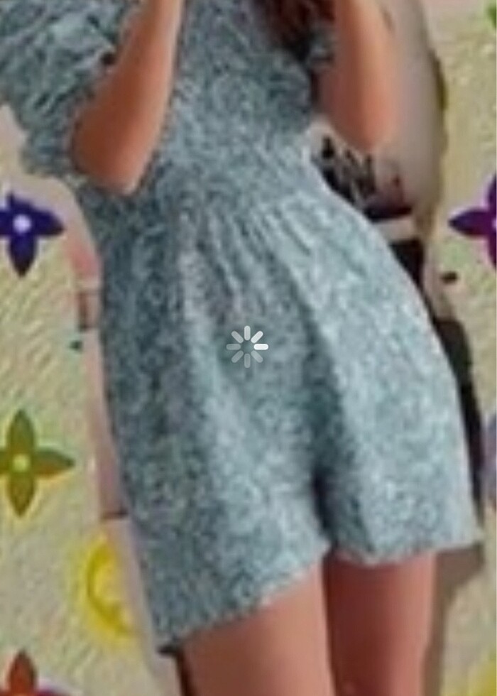 şortlu tulum - Görsel 2