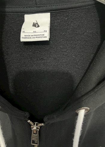 Solo swoosh Siyah Fermuarlı Kapüşonlu Oversize Sweatshirt - Görsel 4