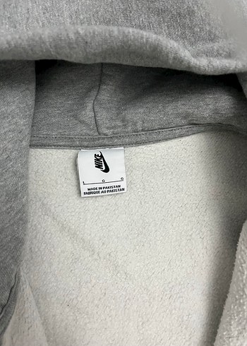 Solo swoosh Gri Kapüşonlu Fermuarlı Erkek Sweatshirt - Görsel 5
