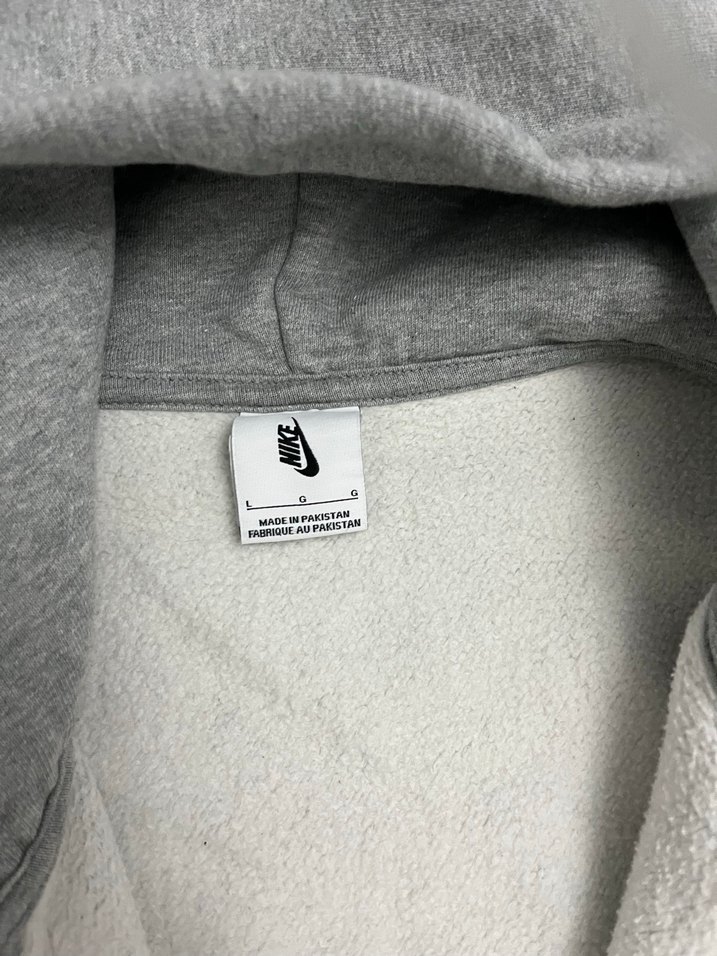 Solo swoosh Gri Kapüşonlu Fermuarlı Erkek Sweatshirt - Görsel 5