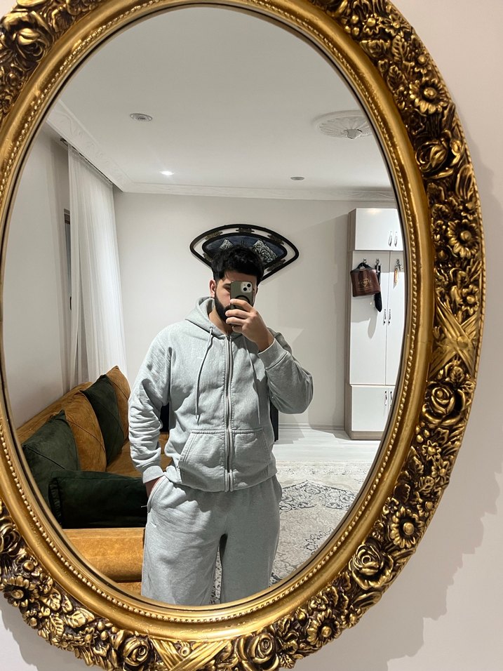 Gri Rahat Kesim erkek Eşofman Altı - Görsel 5