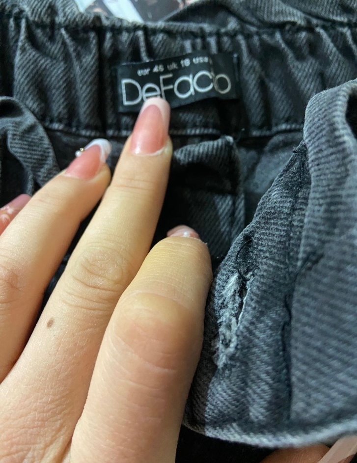 Siyah kadın mom jean - Görsel 3