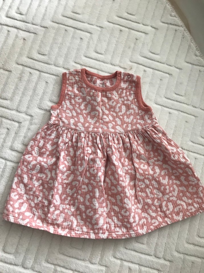 Pembe Kolsuz Kız Çocuk Elbisesi - Görsel 3