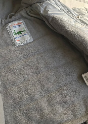 Gri Kapüşonlu Erkek Çocuk Mont - Görsel 6