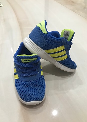 Çocuk Mavi Adidas Spor Ayakkabı - Görsel 3
