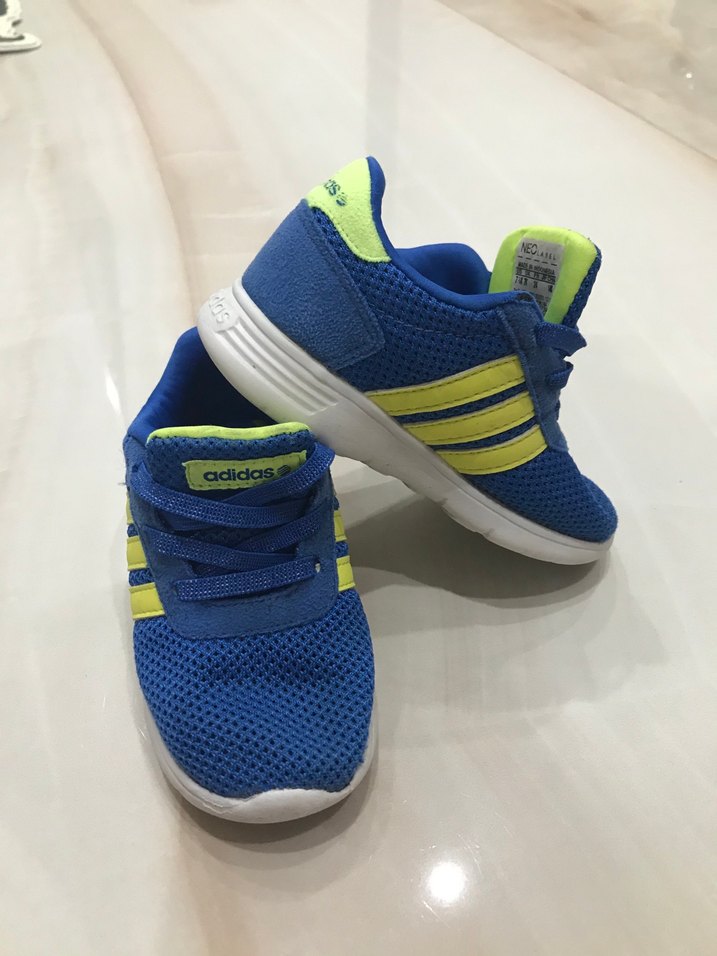 Çocuk Mavi Adidas Spor Ayakkabı - Görsel 3