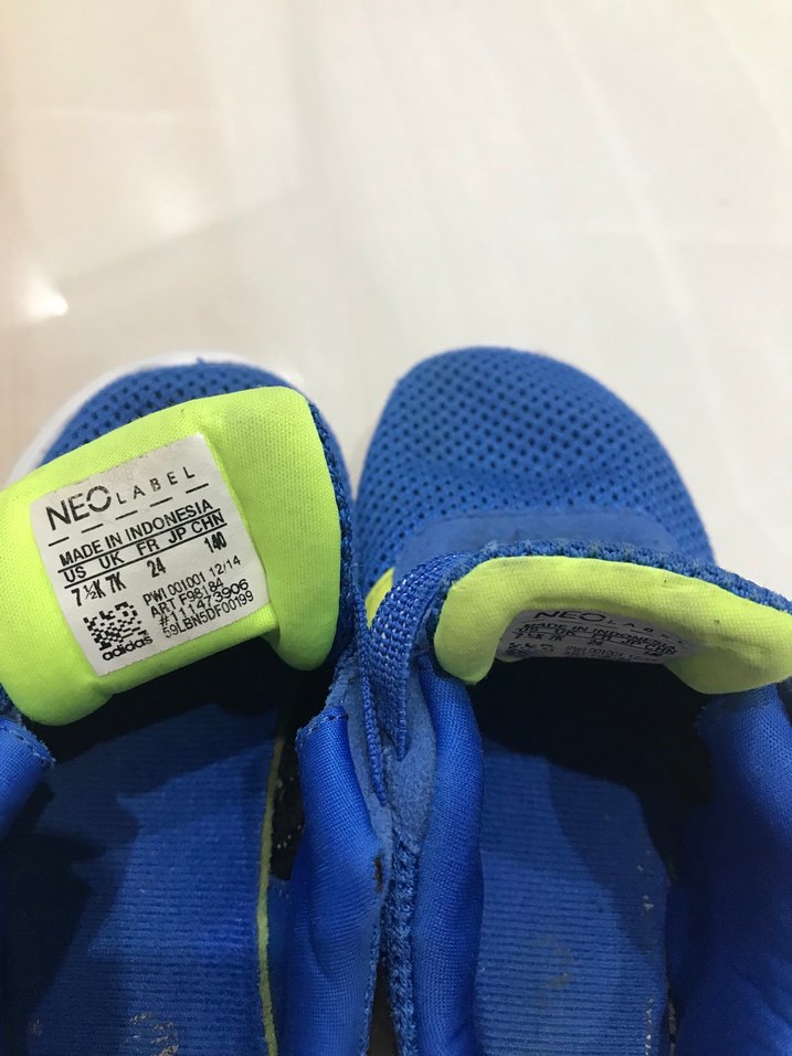 Çocuk Mavi Adidas Spor Ayakkabı - Görsel 4